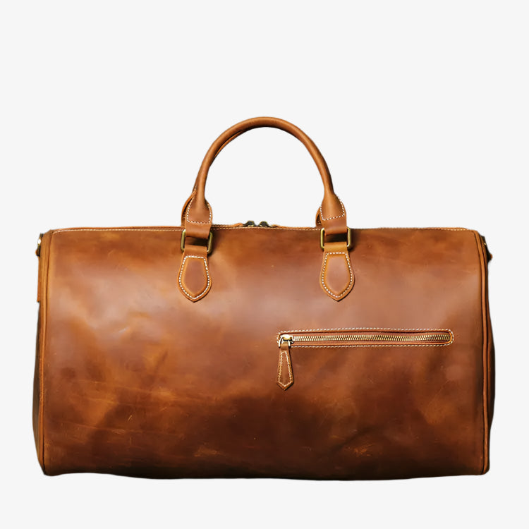 Full Grain Leather Weekender Bag